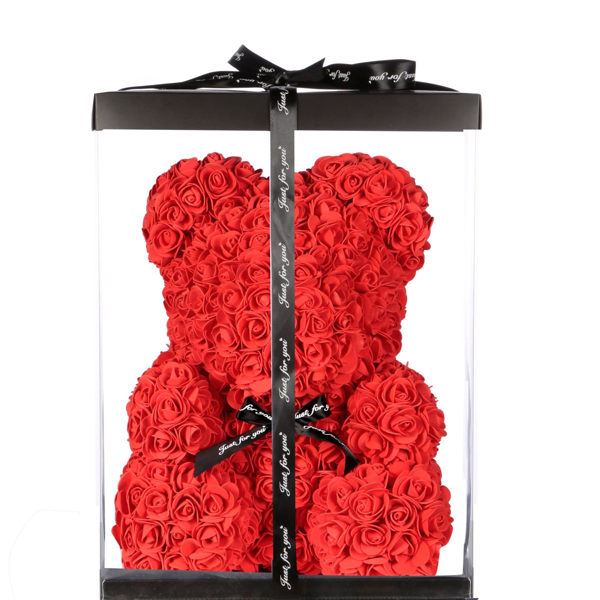 Ruby Red Rose Bear Large 40cm