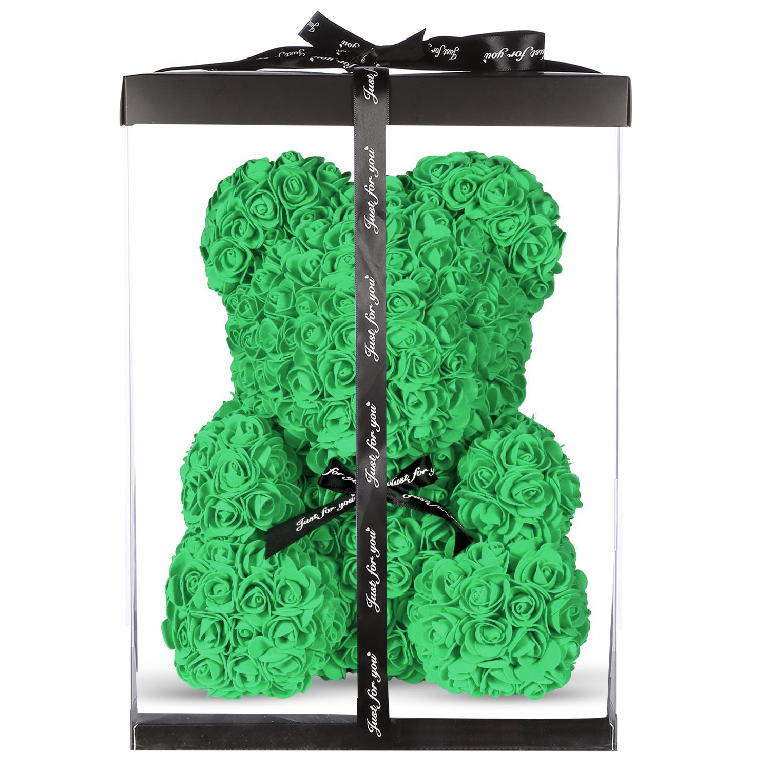Emerald Green Rose Bear Large 40cm
