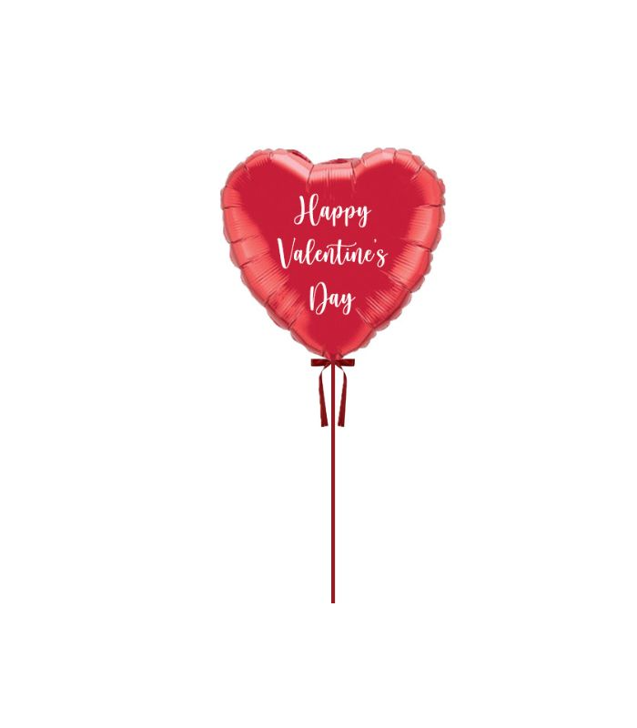 32" Large Heart-Shaped Valentine’s Foil Balloon