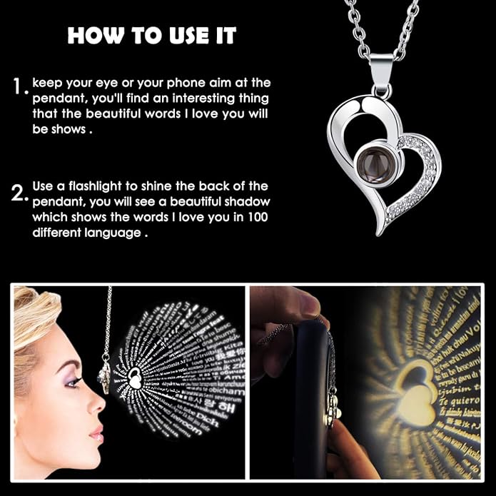 Eternal Rose Box - Crystal Necklace