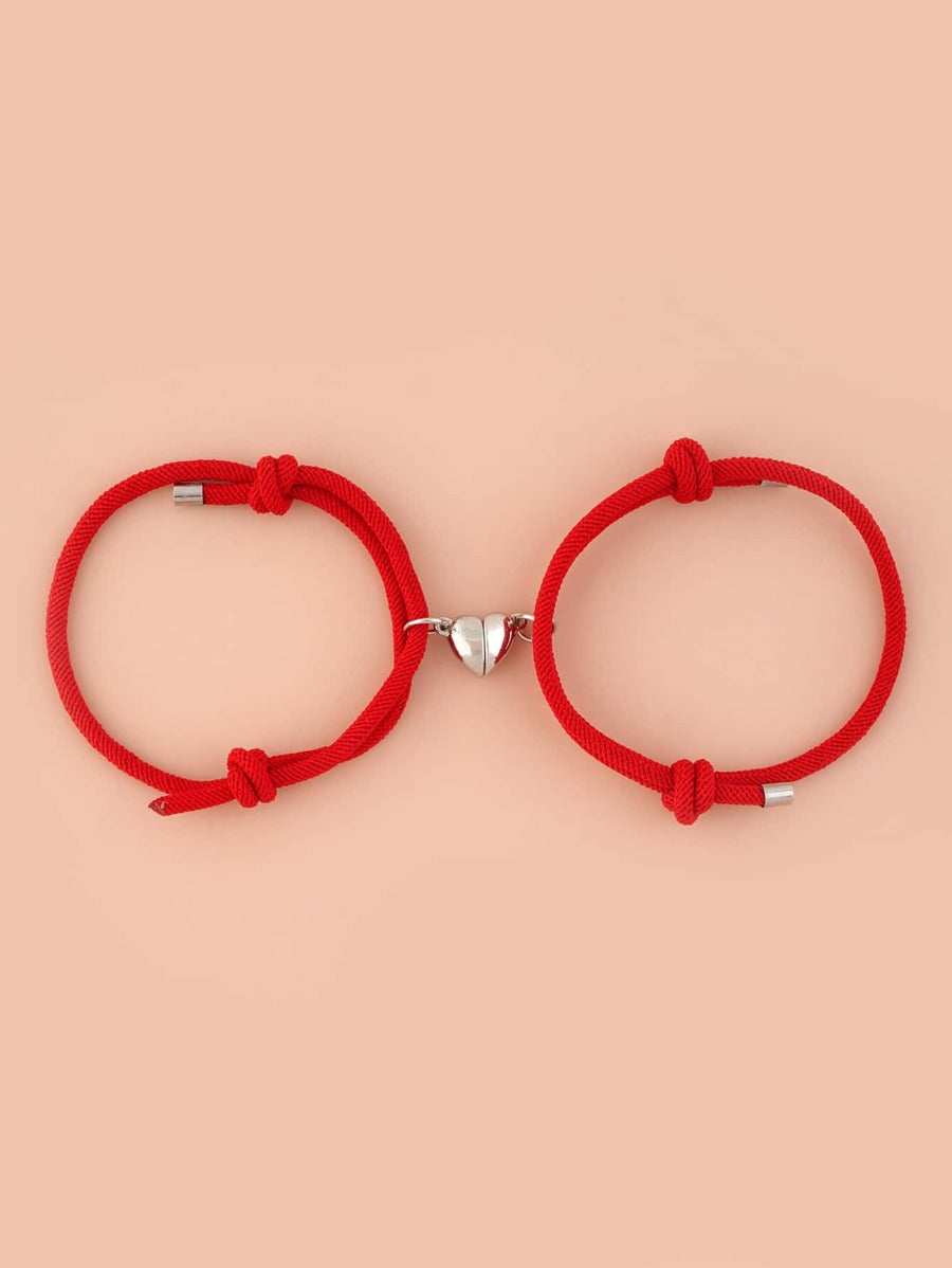 Valentines Heart Magnetic Bracelet | Pack of 2