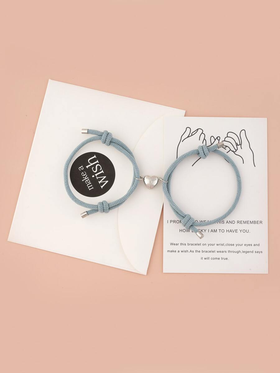 Valentines Heart Magnetic Bracelet | Pack of 2
