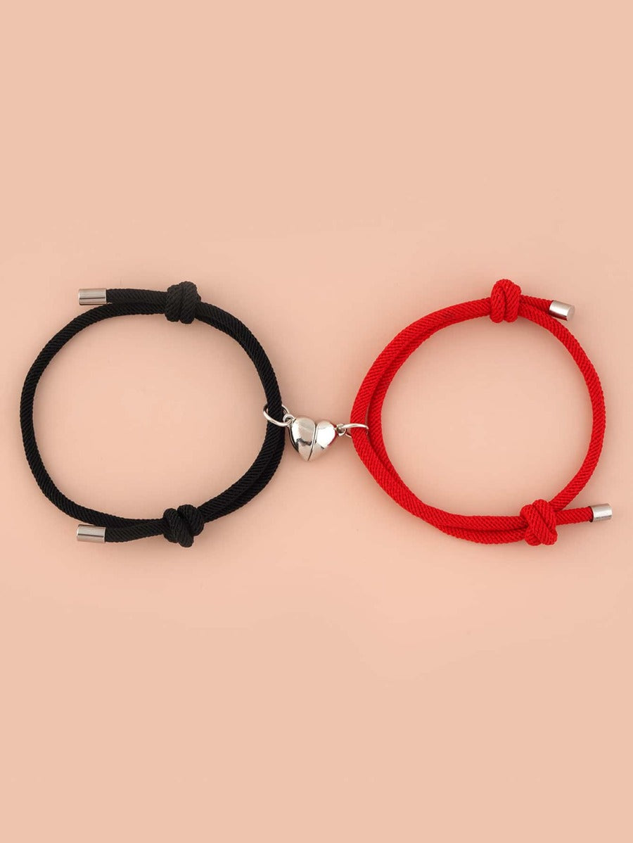 Valentines Heart Magnetic Bracelet | Pack of 2
