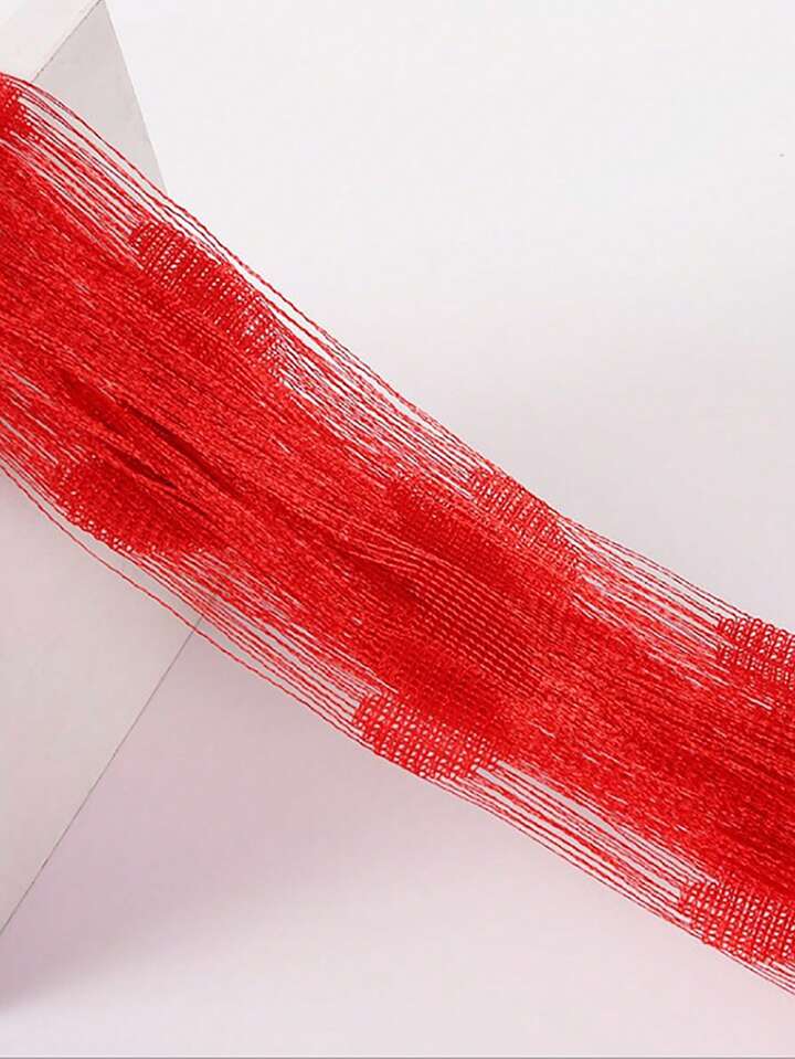 Red Heart Lace Curtain - Valentine’s Day Wedding Decoration
