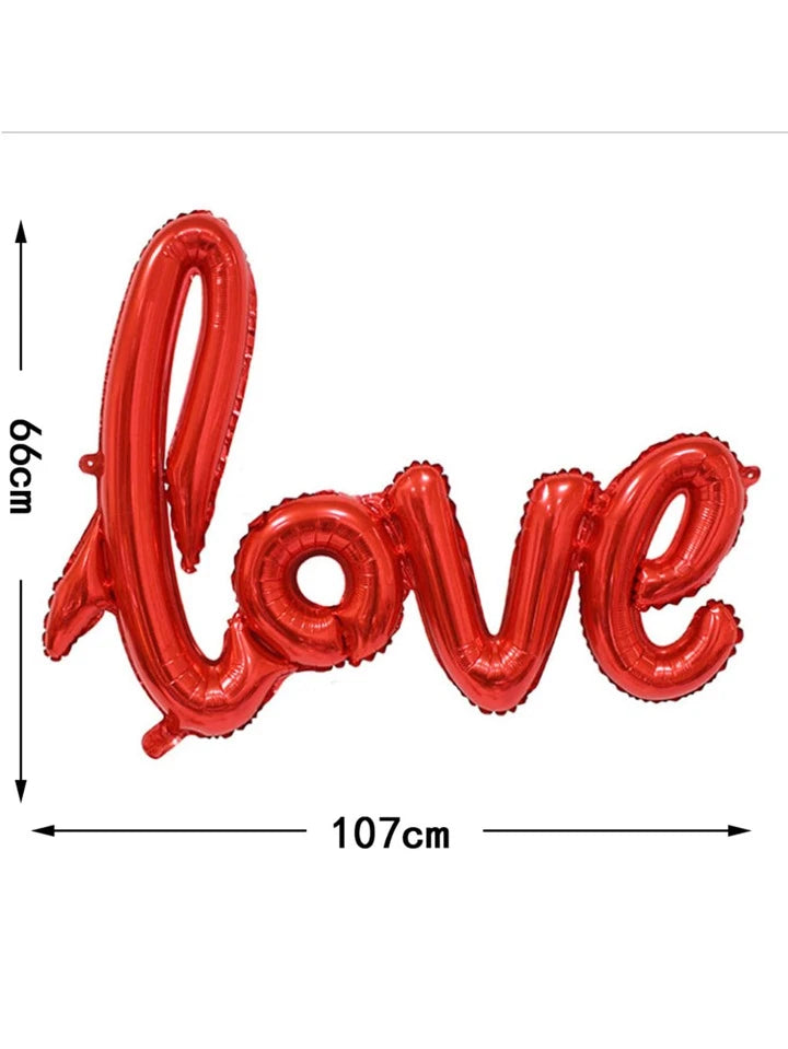 42 Inch Love Shaped Foil Balloon