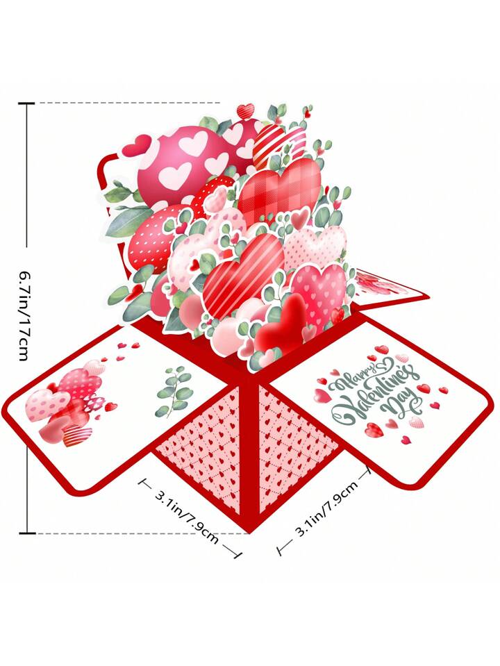 3D Paper Flower Bouquet Card with Memo & Envelope