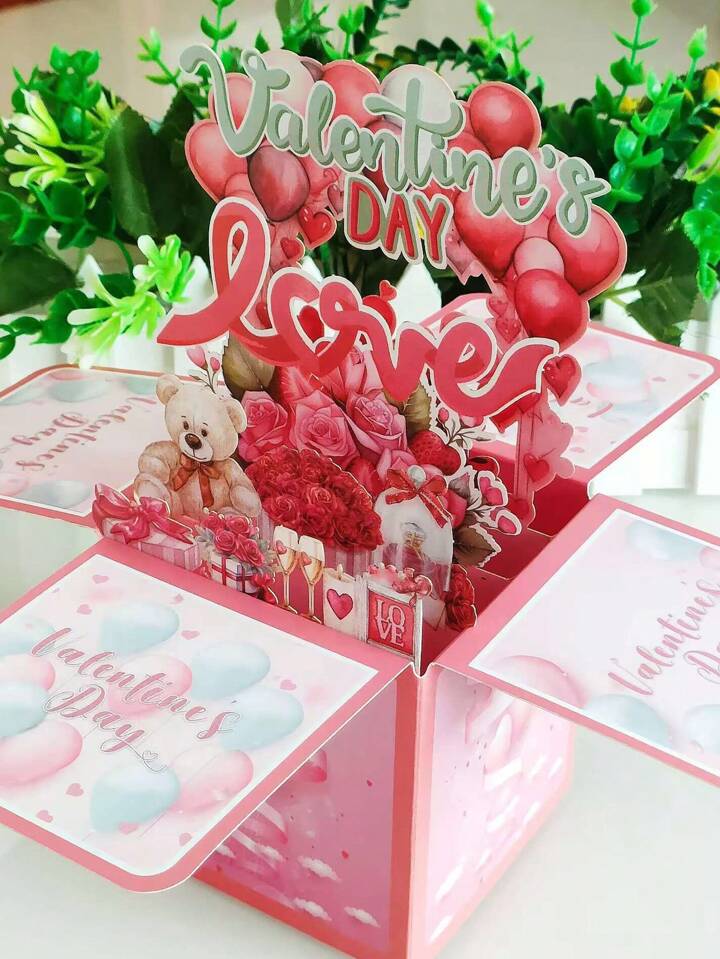3D Valentines Day Pop-up Card