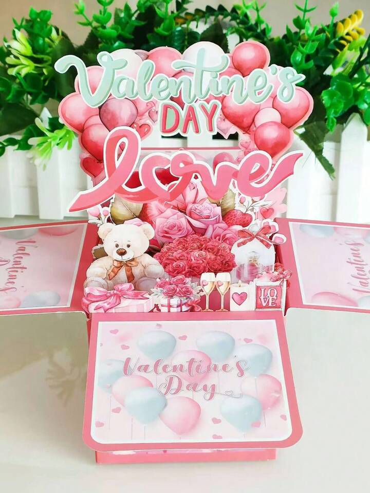 3D Valentines Day Pop-up Card