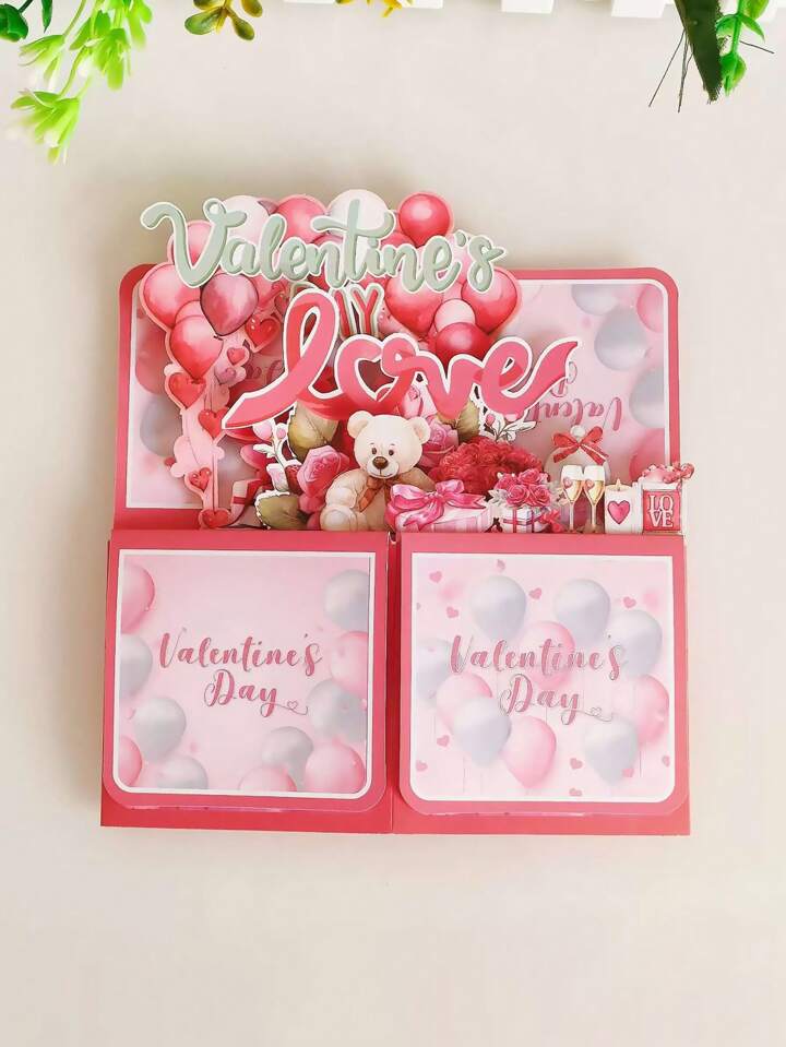 3D Valentines Day Pop-up Card
