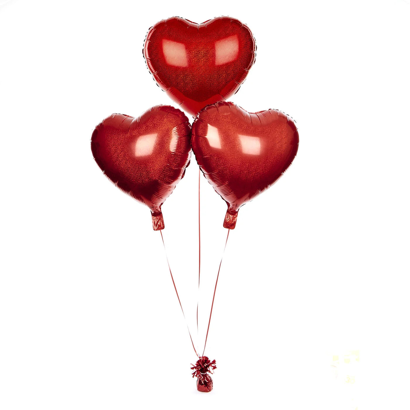 Valentine's Day Balloon Bouquet - 3 Inflated Balloons In A Box