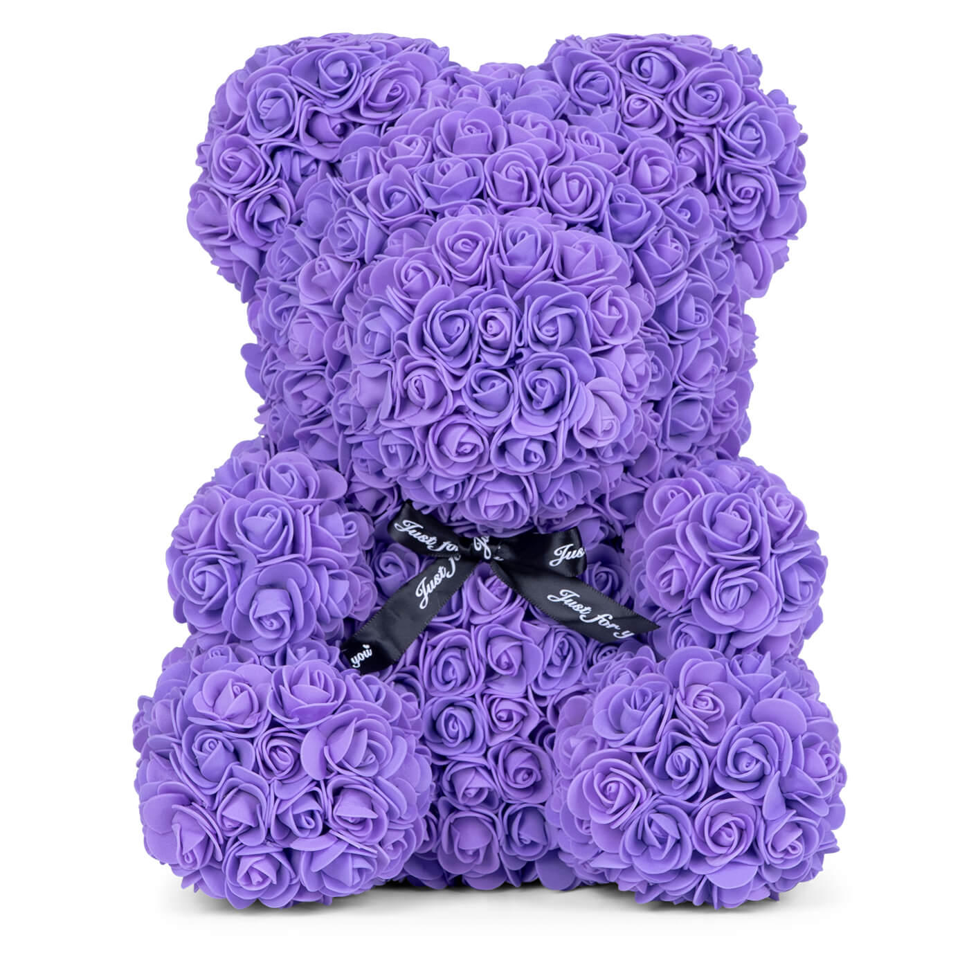 Violet Purple Rose Bear Large 40cm