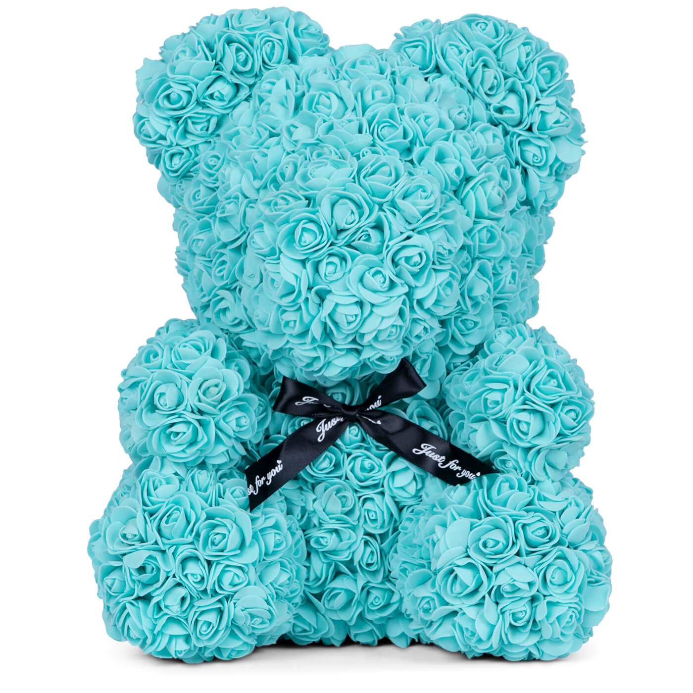 Baby Blue Rose Bear Large 40cm