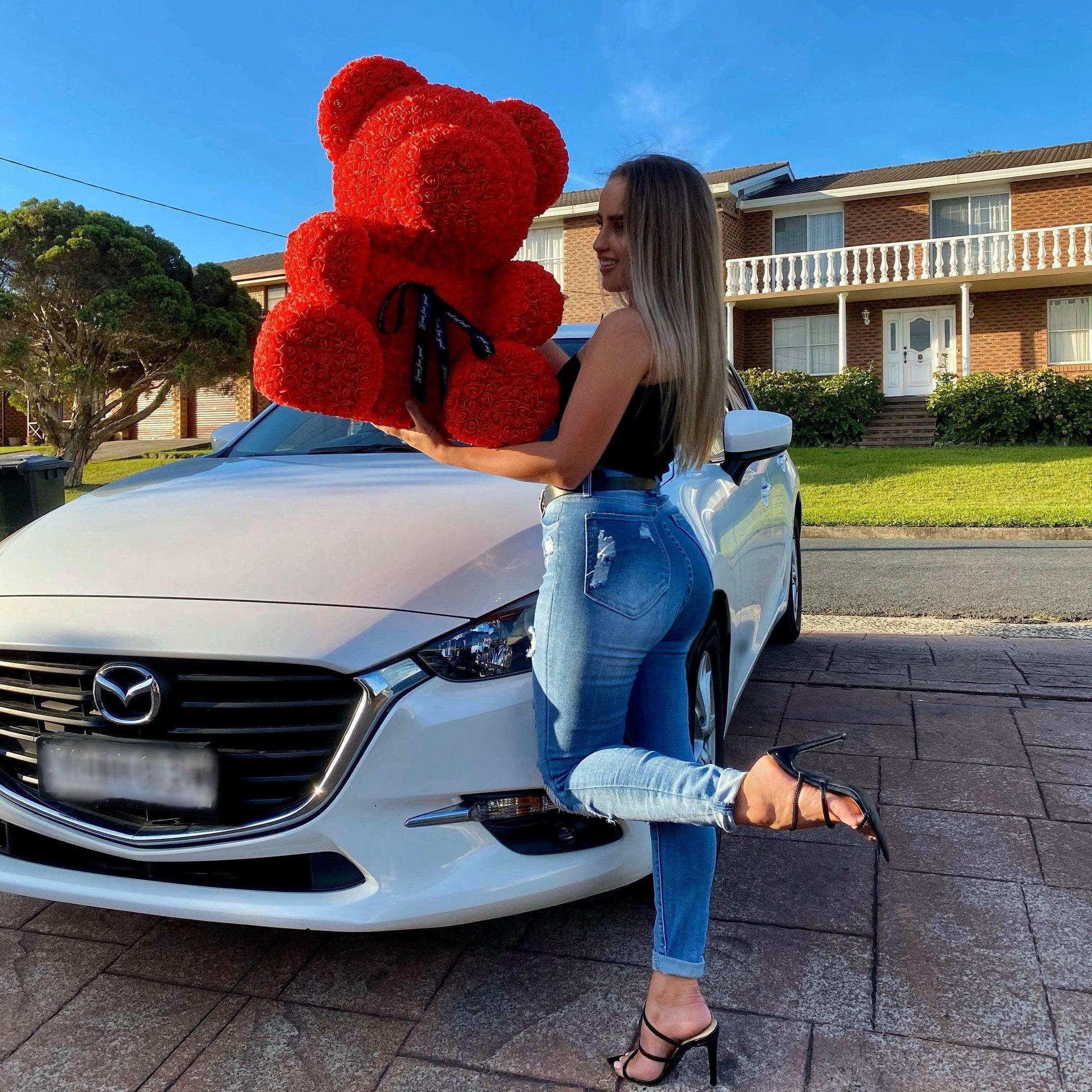 Extra Large Rose Bear | 70cm
