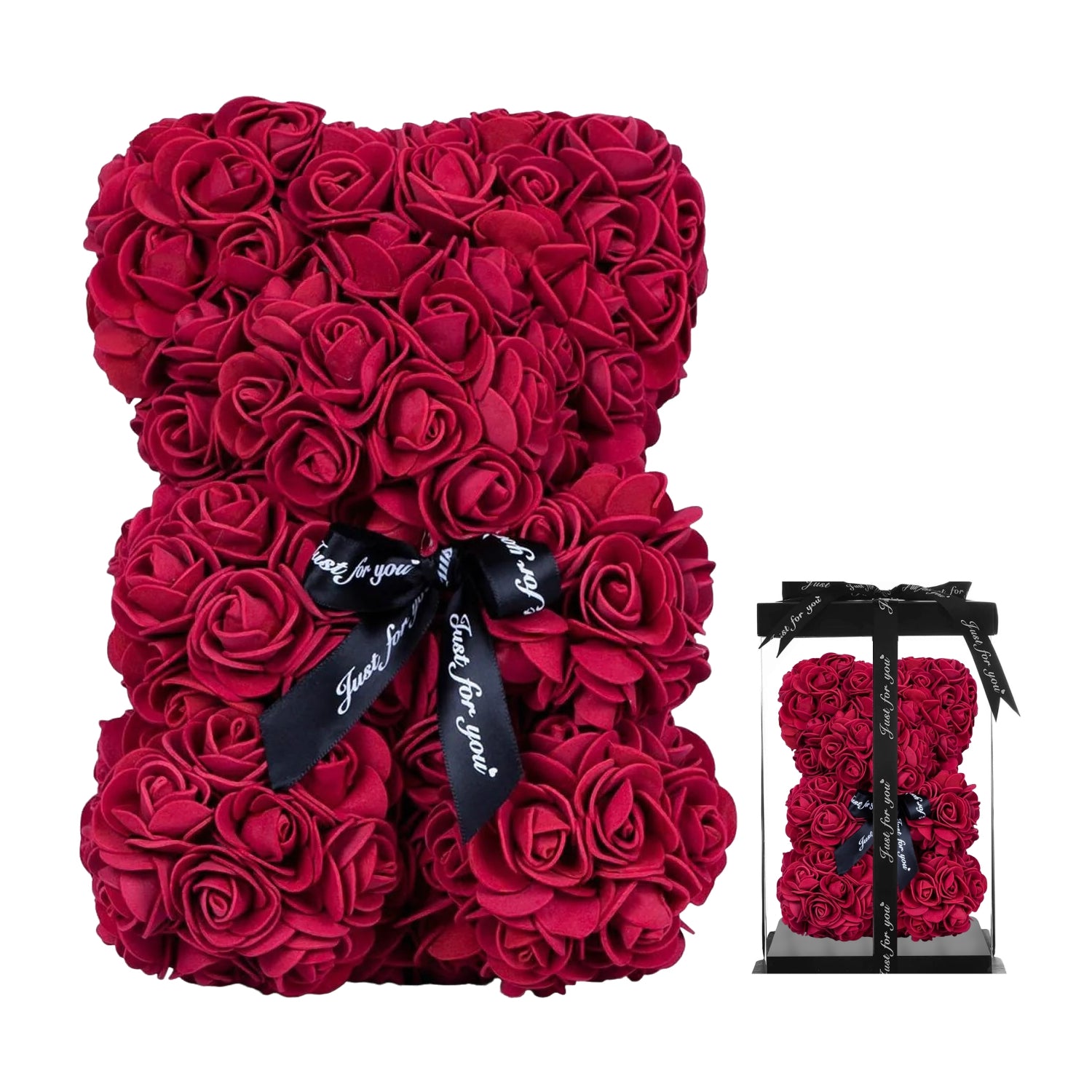 Royal Red Rose Bear Small 25cm