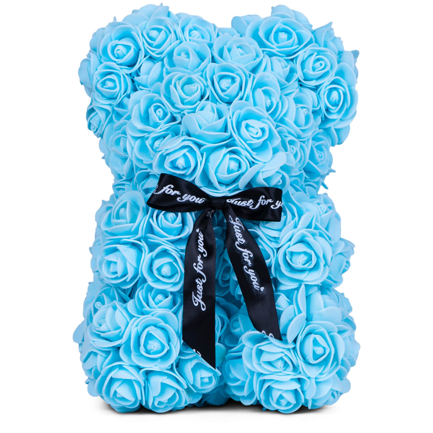 Baby Blue Rose Bear Small 25cm