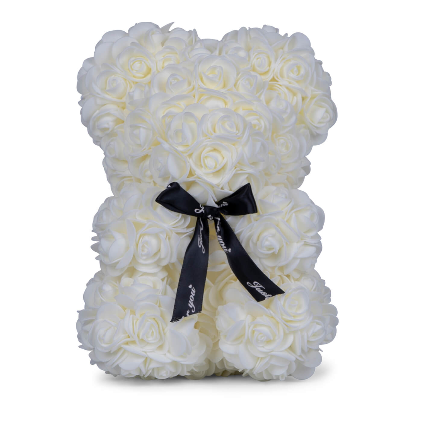 Snow White Rose Bear Small 25cm