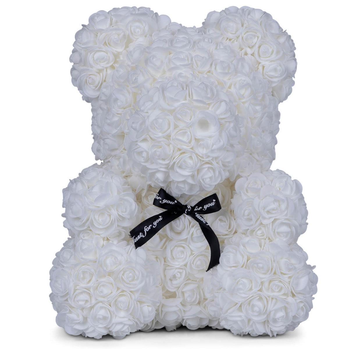 Snow White Rose Bear Large 40cm