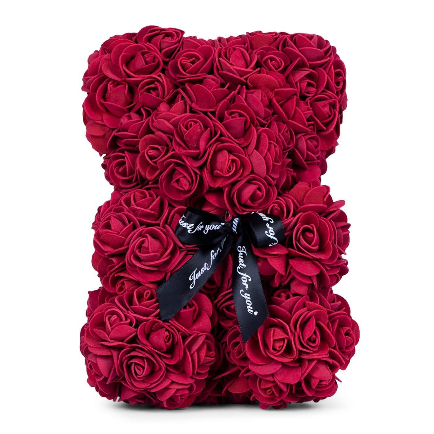 Royal Red Rose Bear Small 25cm