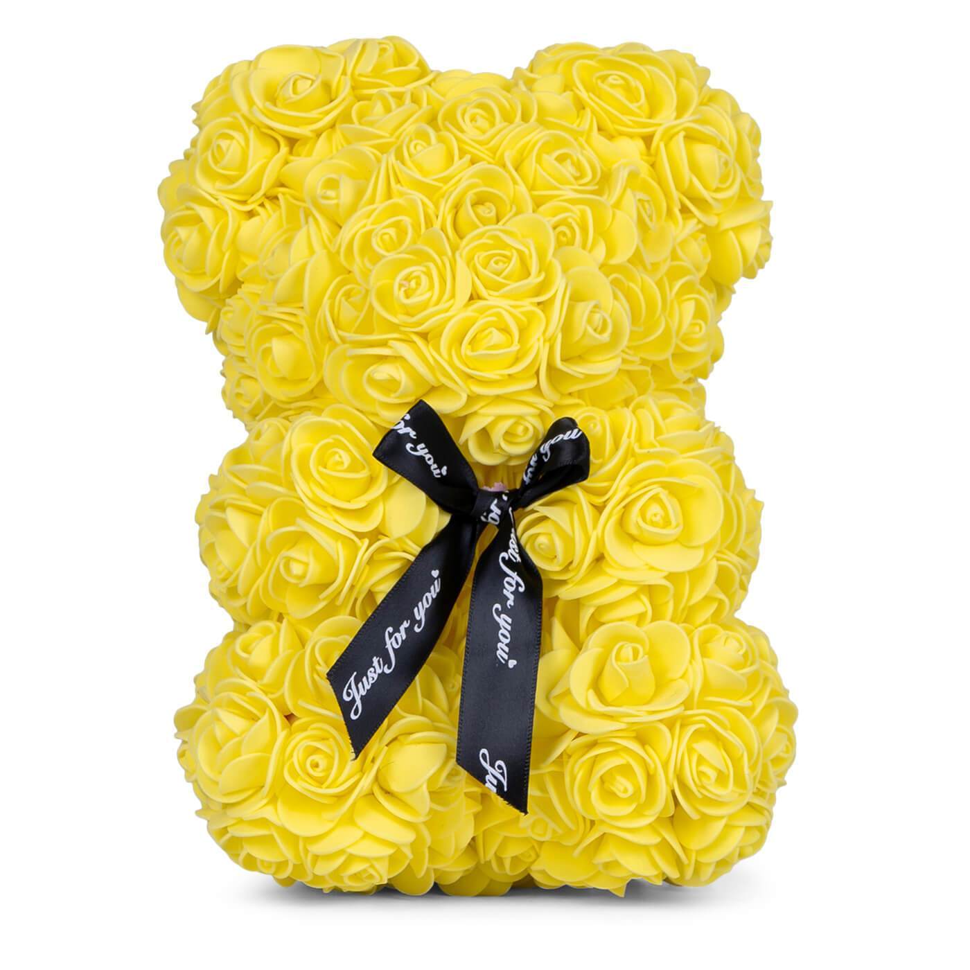 Sunshine Yellow Rose Bear Small 25cm